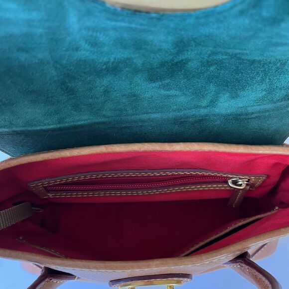 Dooney & Bourke Florentine Elisa Leather Bag Purse Small Natural Color No Strap - Picture 10 of 15